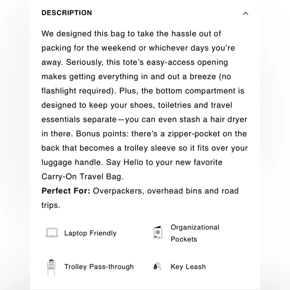 NWT BEIS The Weekender in Maple - Picture 4 of 5